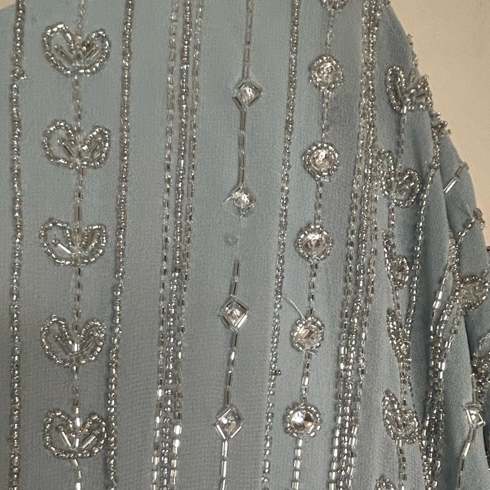 Mac Duggal Light Blue Beaded Elegant Formal Dress - Picture 14 of 16